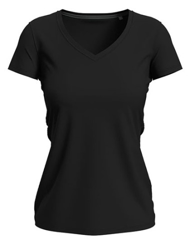 STE-ST9710-Stretch-T V-Neck Women